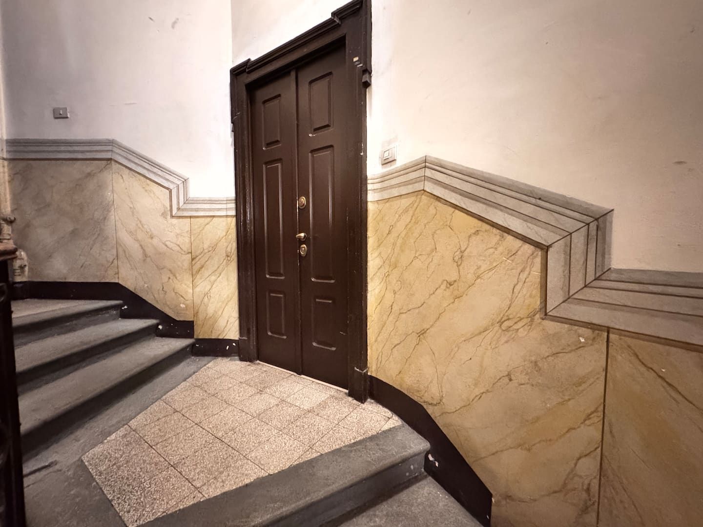 Building staircase and front door