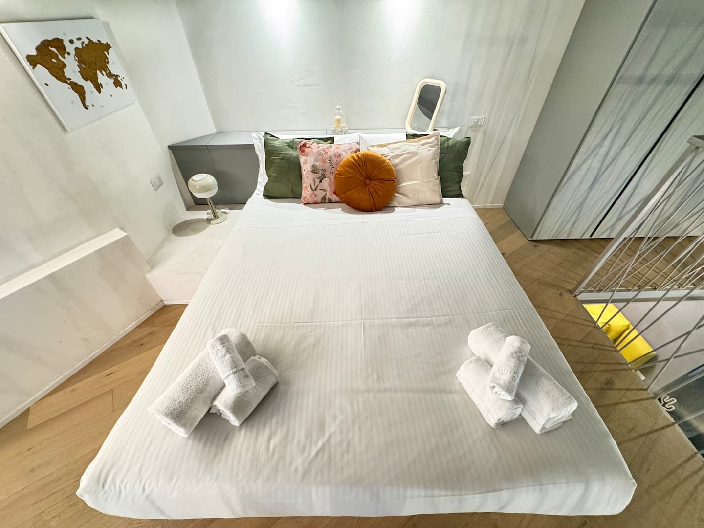 Double bed on the mezzanine